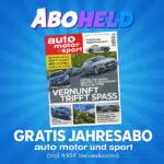 Aboheld gratis Jahresabo auto motor sport