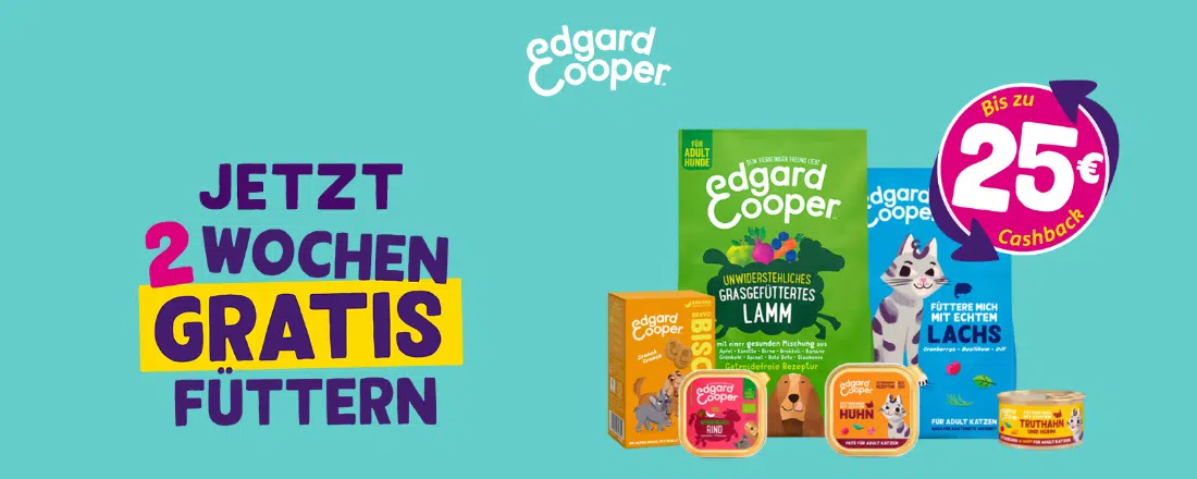 Edcard Cooper Futter für Hunde und Katzen; 25€ Cashback
