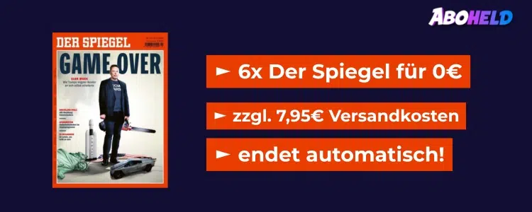 6x Der Spiegel für 0€ Probeabo