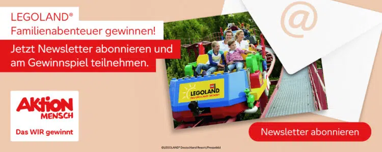 Gewinnspiel von Aktion Mensch, LEGOLAND-Paket gewinenn
