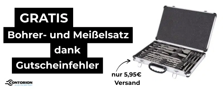 Gratis Bohrer- und Meißelset
