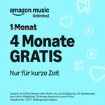 Amazon Music 4 Monate gratis testen