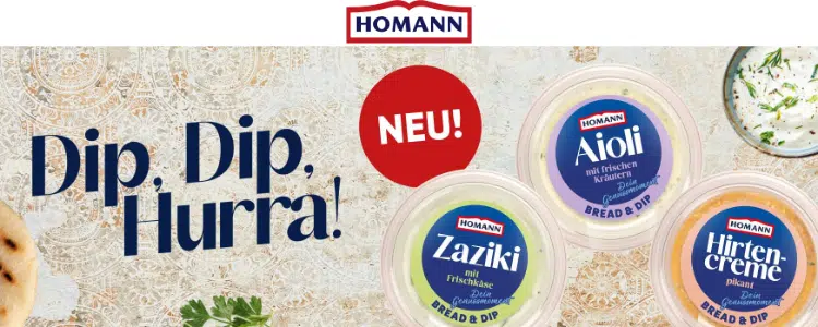 Dips von Homann gratis testen