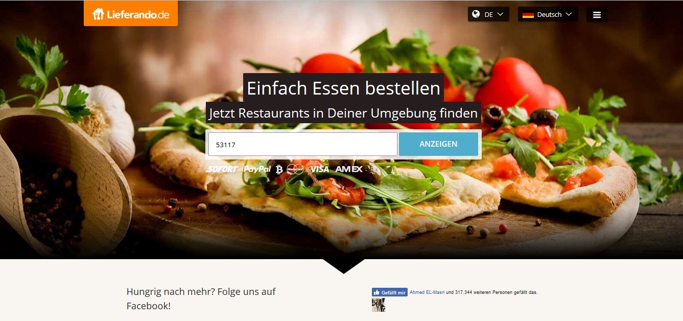 Lieferando-Screenshot
