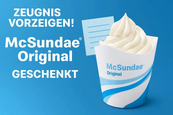 McSundae für Zeugnis