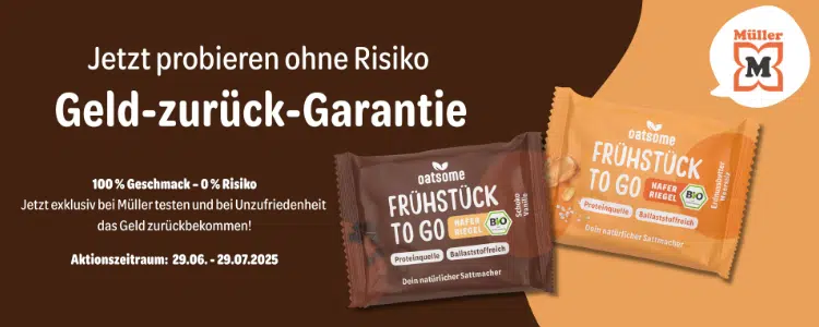 oatsome Hafer-Riegel gratis testen