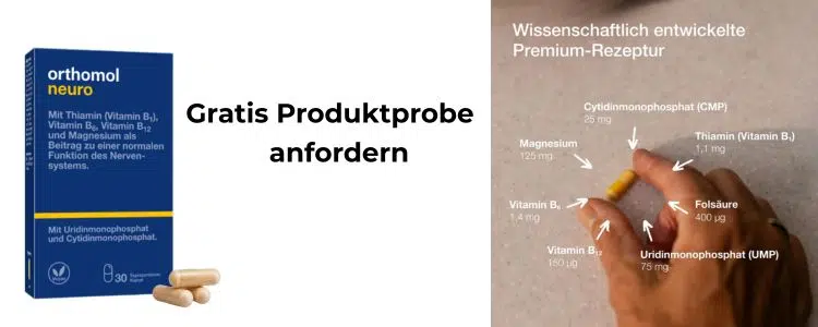 Produktprobe von Orthomol anfordern