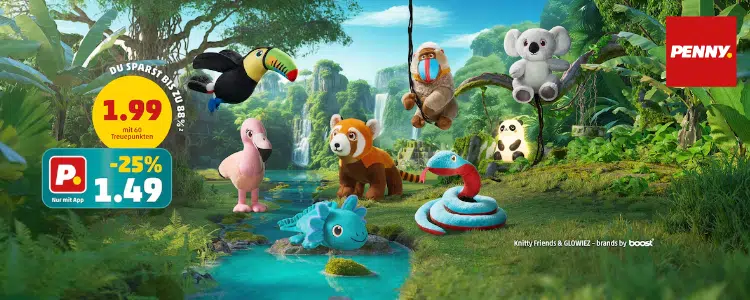 Plüschtiere bei Penny Treuepunkt-Aktion