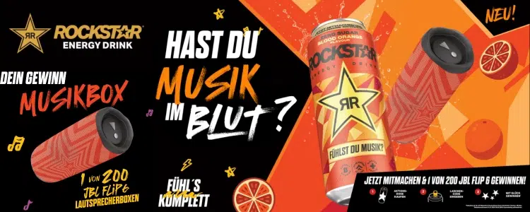 Rockstar Energy-Gewinnspiel JBL Box