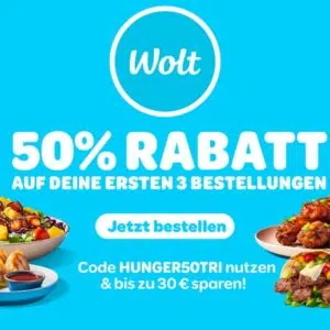50% Wolt-Gutschein