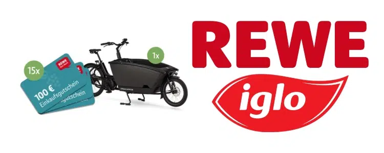 iglo-Gewinnspiel REWE E-Lastenfahrrad