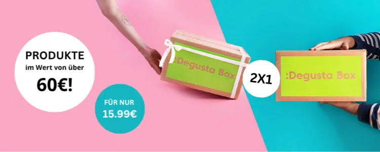 2 DegustaBoxen zum Preis von einer