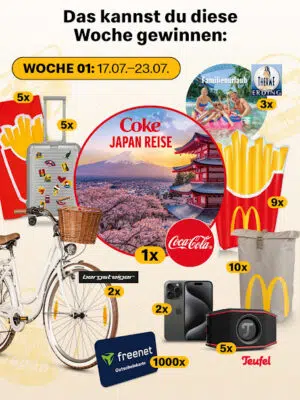 Gewinne in der 1. Woche bei 