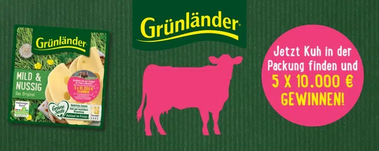Grünländer Gewinnspiel Kuh finden