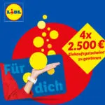 Lidl-Gutscheine gewinnen; 4x 2.500€