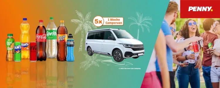 Penny Gewinnspiel Coca-Cola CamperVan