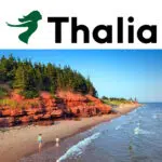 Thalia Logo; Küste in Kanada