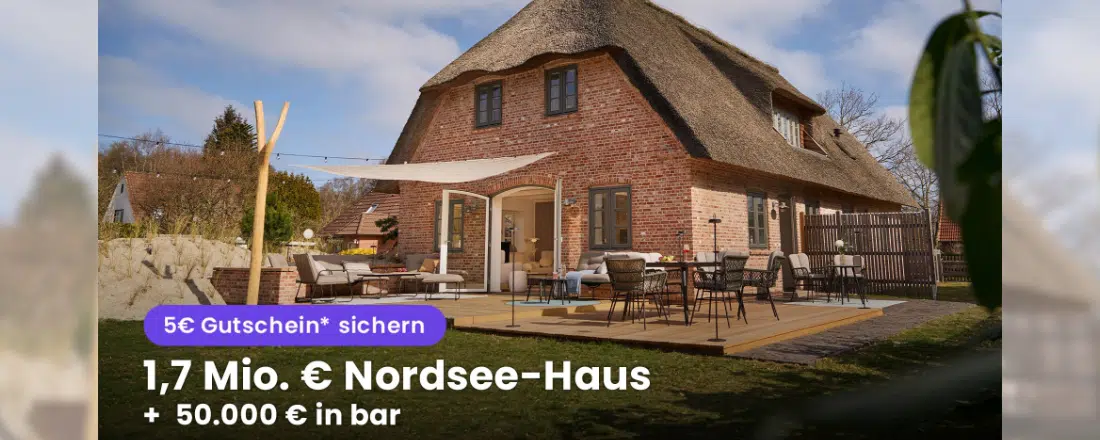 Traumhaus Verlosung von Lotto24; Backsteinvilla