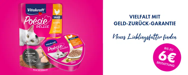 Vitakraft Katzenfutter gratis testen