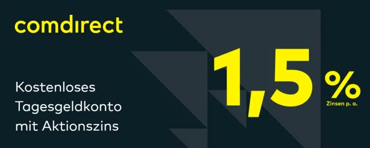 comdirect Tagesgeld 1,5%