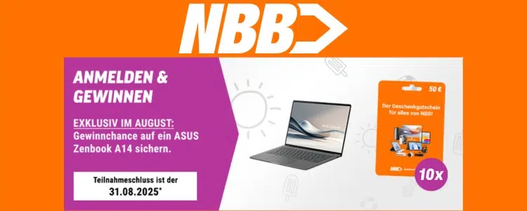 notebooksbilliger.de Gewinnspiel; ASUS Zenbook A14