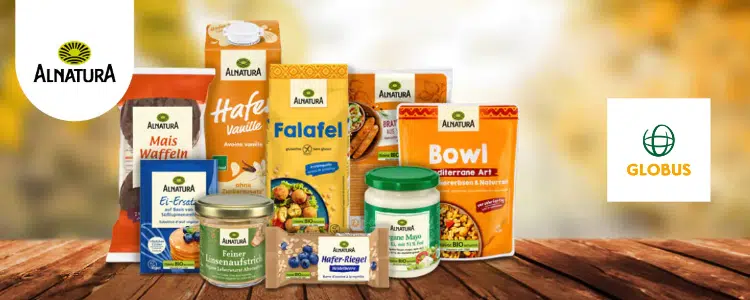 Alnatura-Gewinnspiel von Globus; Produkte von Alnatura