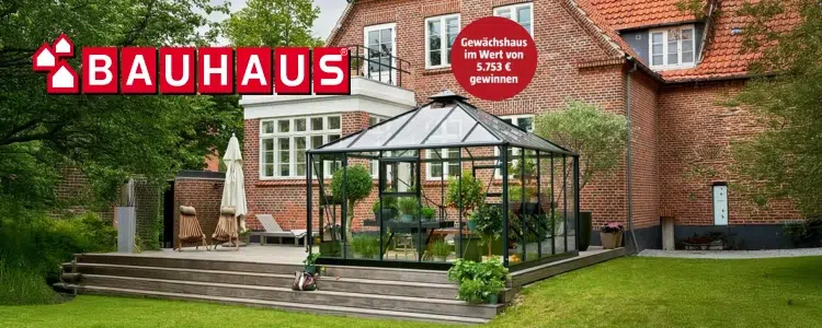 BAUHAUS Gewinnspiel Gewächshaus
