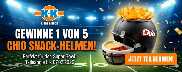Snackhelm bei K&K gewinnen
