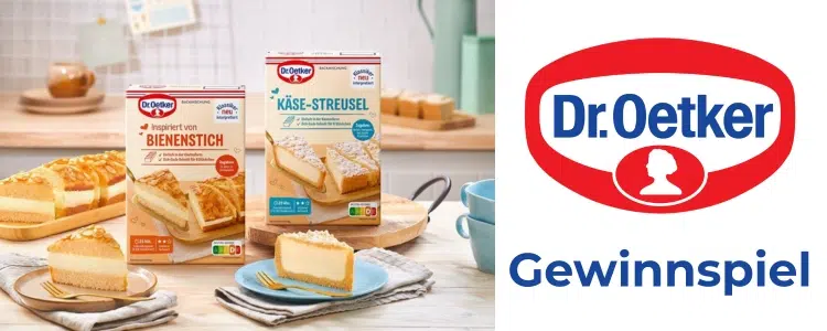 Dr. Oetker Gewinnspiel Klassiker neu interpretiert
