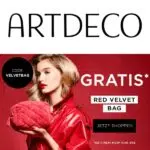 Gratis Kosmetiktasche "Red Velvet Cosmetic Bag" bei ARTDECO