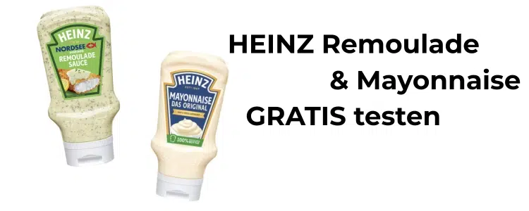 Remoulade und Mayo von HEINZ; Gratis testen