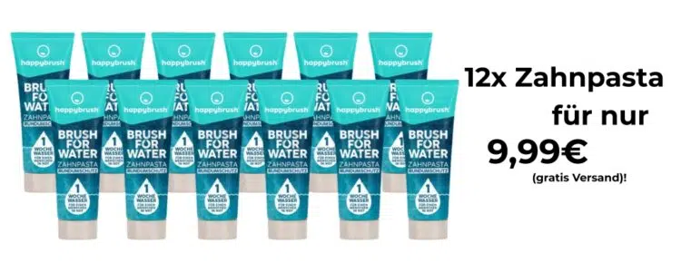 Happybrush-Zahnpasta Angebot