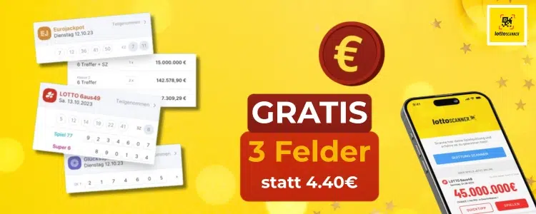 3 Felder Lotto 6aus49 gratis