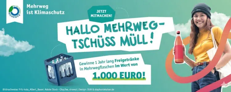 Mehrweggewinnspiel von DEutscher Umwelthilfe