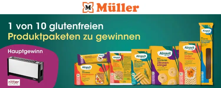 Müller verlost Alnavit-Produkte