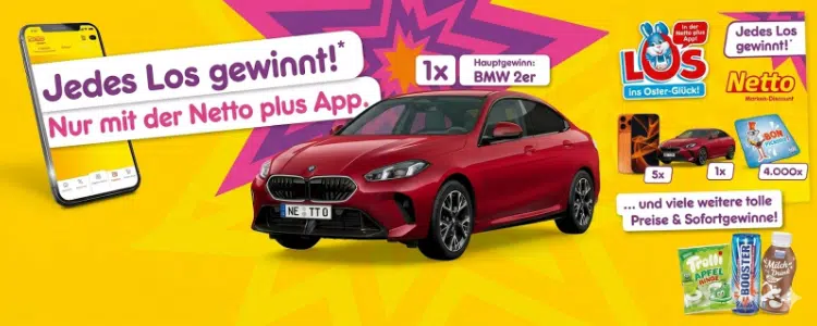 Netto Gewinnspiel 2026; Netto-App; BMW