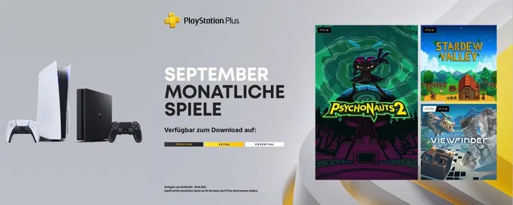 PS Plus Games September 2025 Übersicht