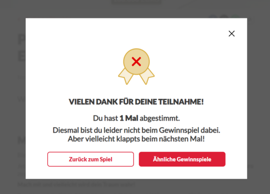 Screenshot Gewinnarena