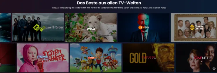 waipu.tv Screenshot