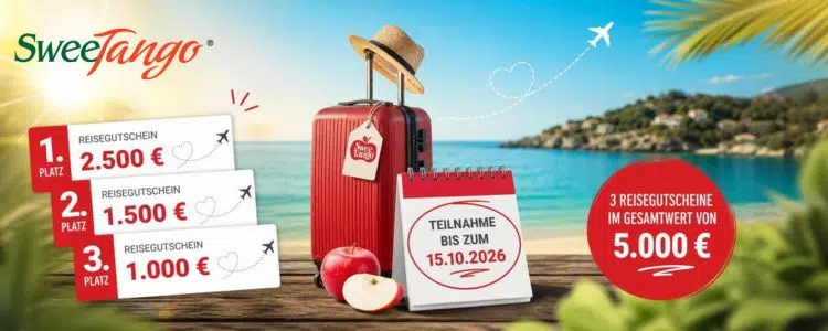 Sweetango Gewinnspiel: Reisegutscheine gewinnen