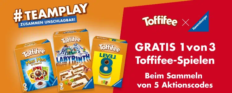 Toffifee-Aktion: Codes sammeln & Ravensburger Spiel erhalten