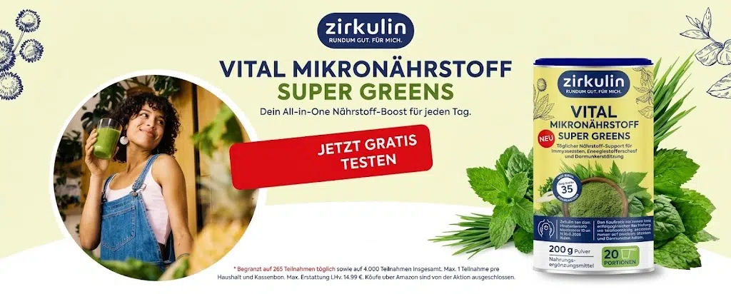 Zirkulin Vital Super Greens gratis testen