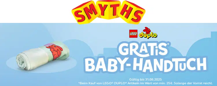 Kostenloses Handtuch von duplo für Babys
