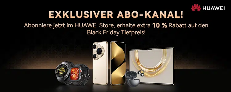 10% Rabatt bei Huawei zu Black Friday