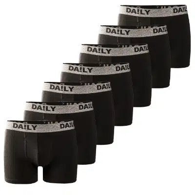 7 Boxershorts in Schwarz