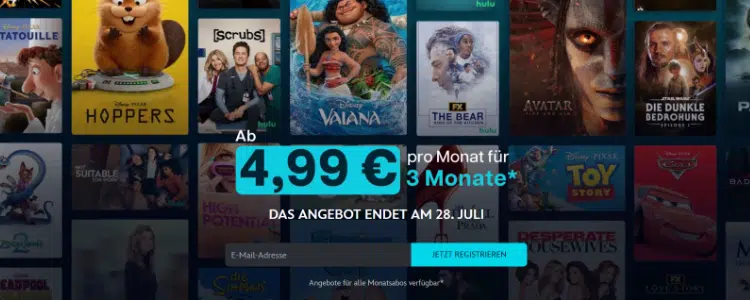 Disney+ 4,99€ mtl