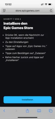 Schritt 2 iOS