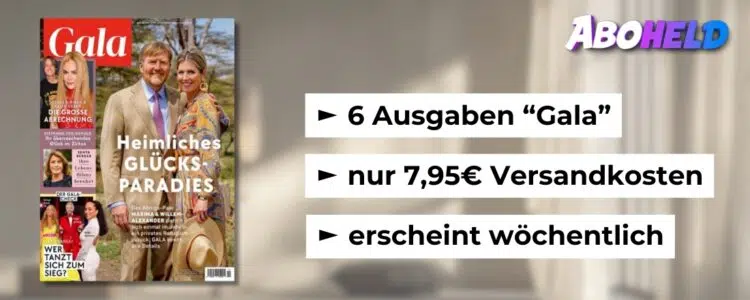 Gala bei Aboheld; 7,95€ für Probeabo