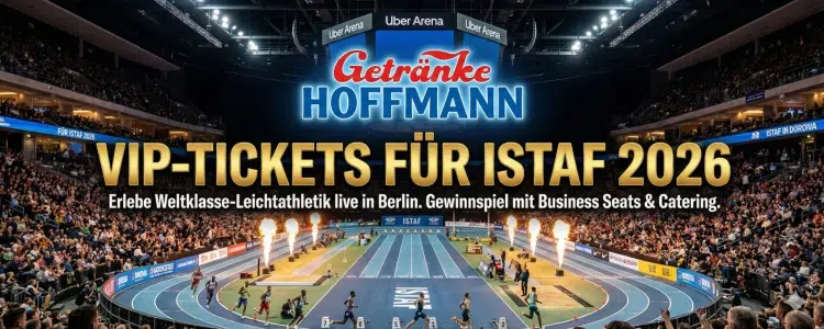Getränke Hoffmann Gewinnspiel ISTAF Indoor Berlin 2026