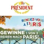 Président Gewinnspiel Paris-Reise